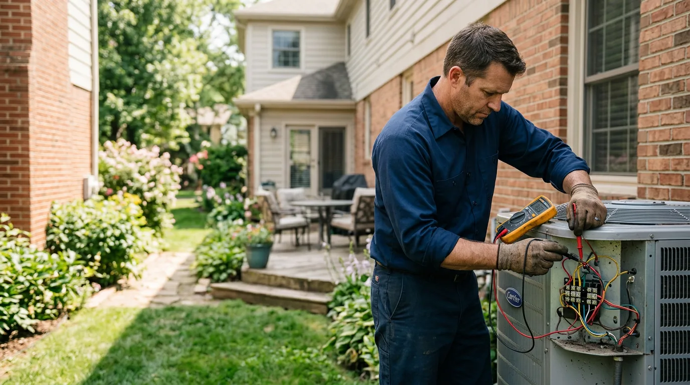 HVAC technician working near Huntsville, AL